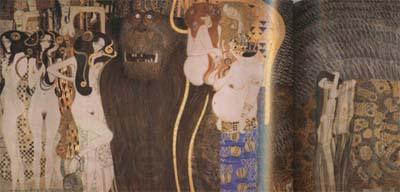 Gustav Klimt Beethoven Frieze (mk20) Norge oil painting art